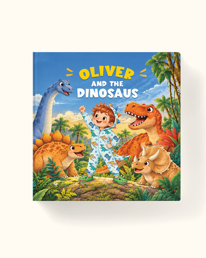 Personalized Dinosaur Storybook with Name | Birthday Gift for Boys & Girls