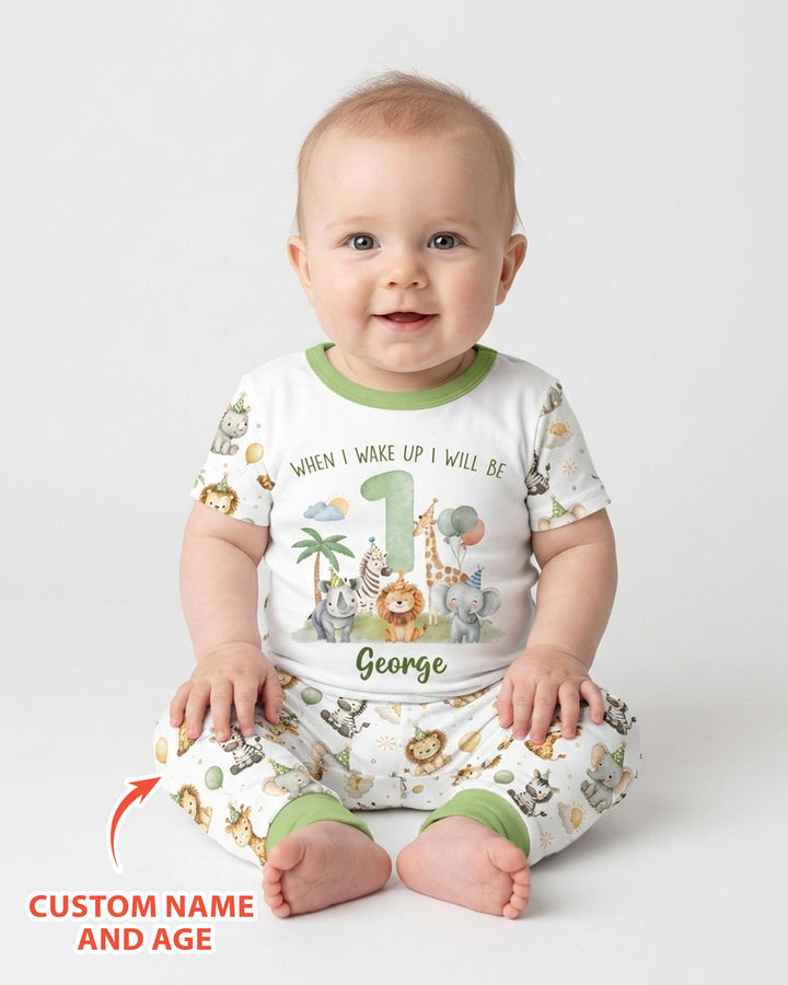 Zweiteiliges, kurzärmliges Pyjama-Set mit Marienkäfern