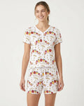 Let's Celebrate Rosh Hashanah Bamboo Women Short Sleeve Short Pajama Set