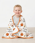 Funny Basketball Hooping & Pooping Bamboo Blanket