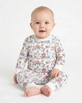 Vintage Lousiana Circus Toile Family Matching Bamboo Two Piece Long Sleeve Pajama Set