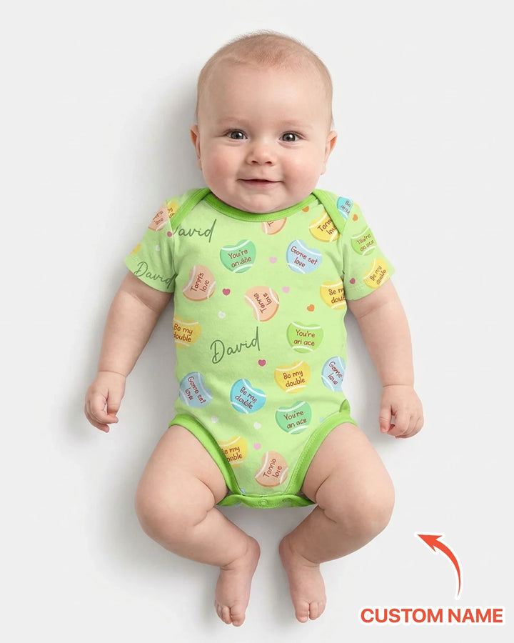 Gerippte Babykleidung mit individuellem Foto - Weich &amp; Skizzenhaft