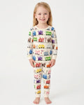 Color Train Bamboo Two Piece Long Sleeve Pajama Set
