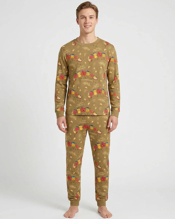 plantilla Conjunto de Pijama de Bambú para Hombre