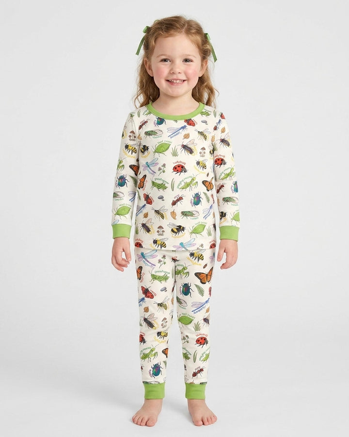 Bug Learning Bamboo Two Piece Long Sleeve Pajama Set