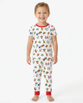 Conjunto de pijama de dos piezas de manga corta de bambú