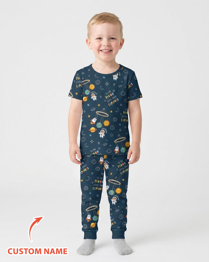 Zweiteiliges, kurzärmliges Pyjama-Set mit Marienkäfern