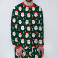 Pijama de Bambú para Hombre Set Dulce Papá Noel de Navidad