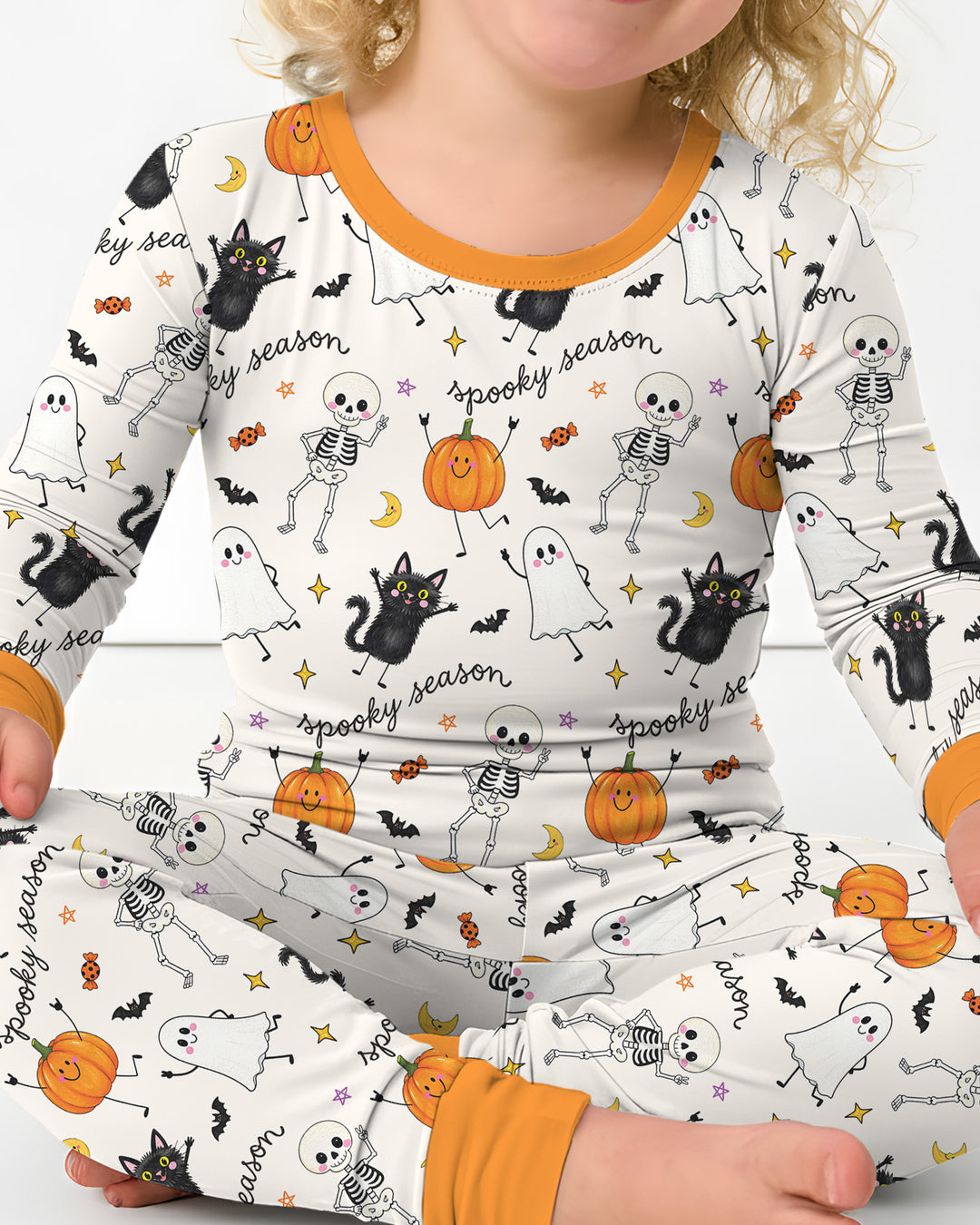 Conjunto de pijama de dos piezas de bambú con mangas largas, plantilla PERSONALIZADA