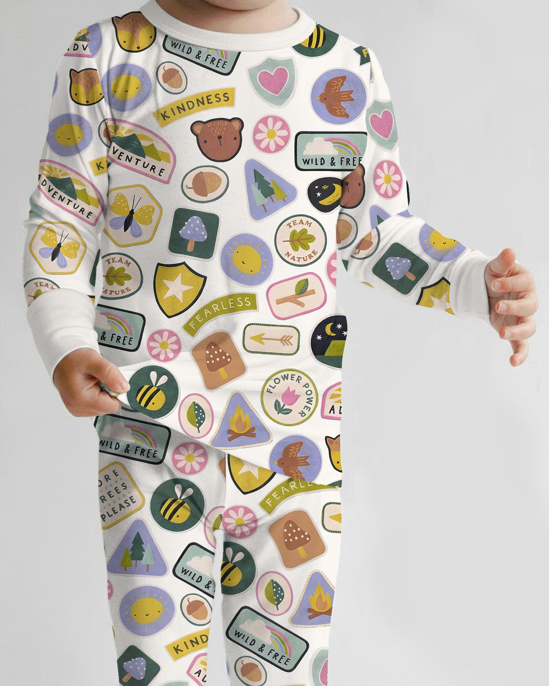 Little Explorer Bamboo Two Piece Long Sleeve Pajama Set