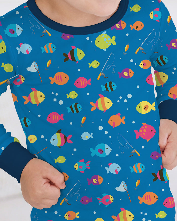 Conjunto de pijama de dos piezas de bambú con mangas largas, plantilla PERSONALIZADA