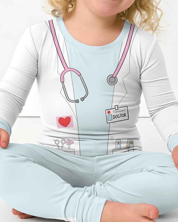 Future Doctor Bamboo Two Piece Long Sleeve Pajama Set