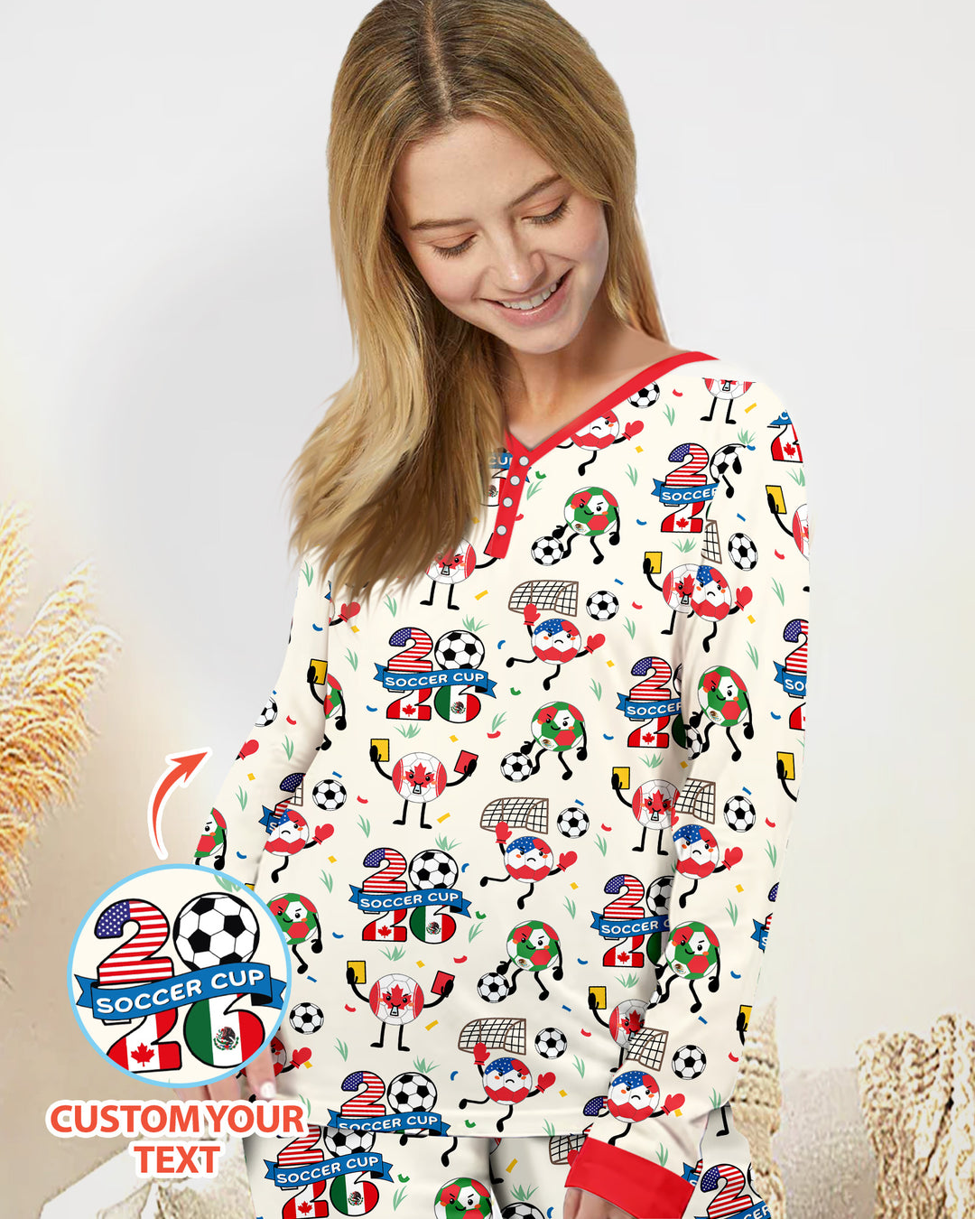 Soccer Squad 2026 Bamboo Women Pajama Set