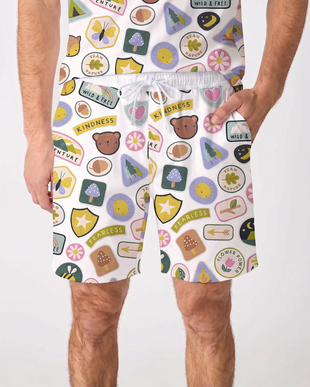 Little Explorer Bamboo Men Short Sleeve Short Pajama Set