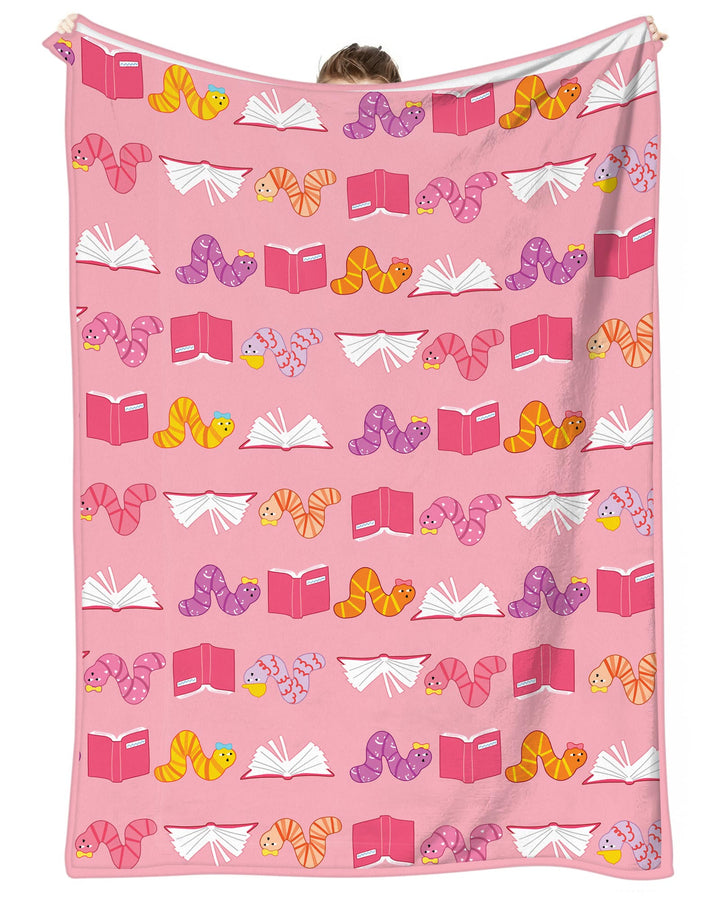 Bookworm Family Matching Bamboo Blanket