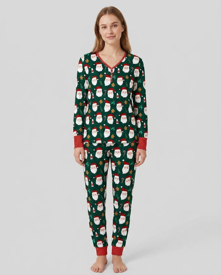Christmas Sweet Santa Bamboo Women Pajama Set