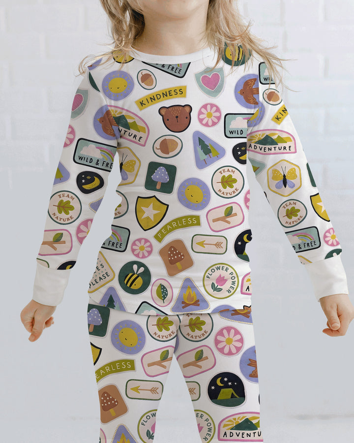 Little Explorer Bamboo Two Piece Long Sleeve Pajama Set
