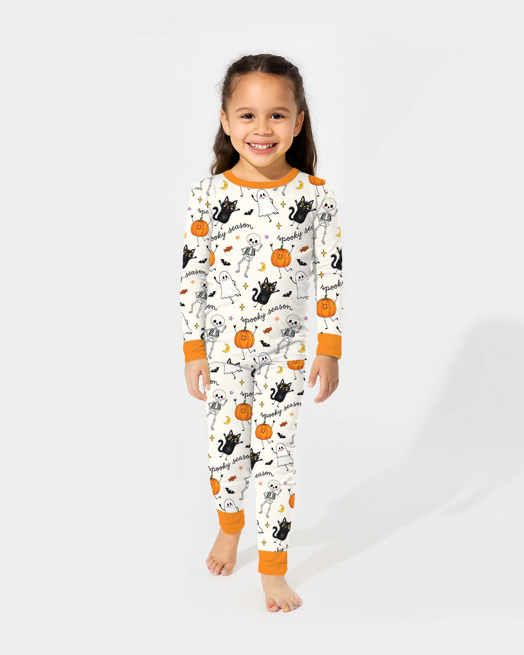 Conjunto de pijama de dos piezas de bambú con mangas largas, plantilla PERSONALIZADA