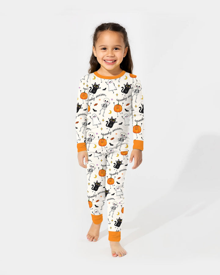 Conjunto de pijama de dos piezas de bambú con mangas largas, plantilla PERSONALIZADA