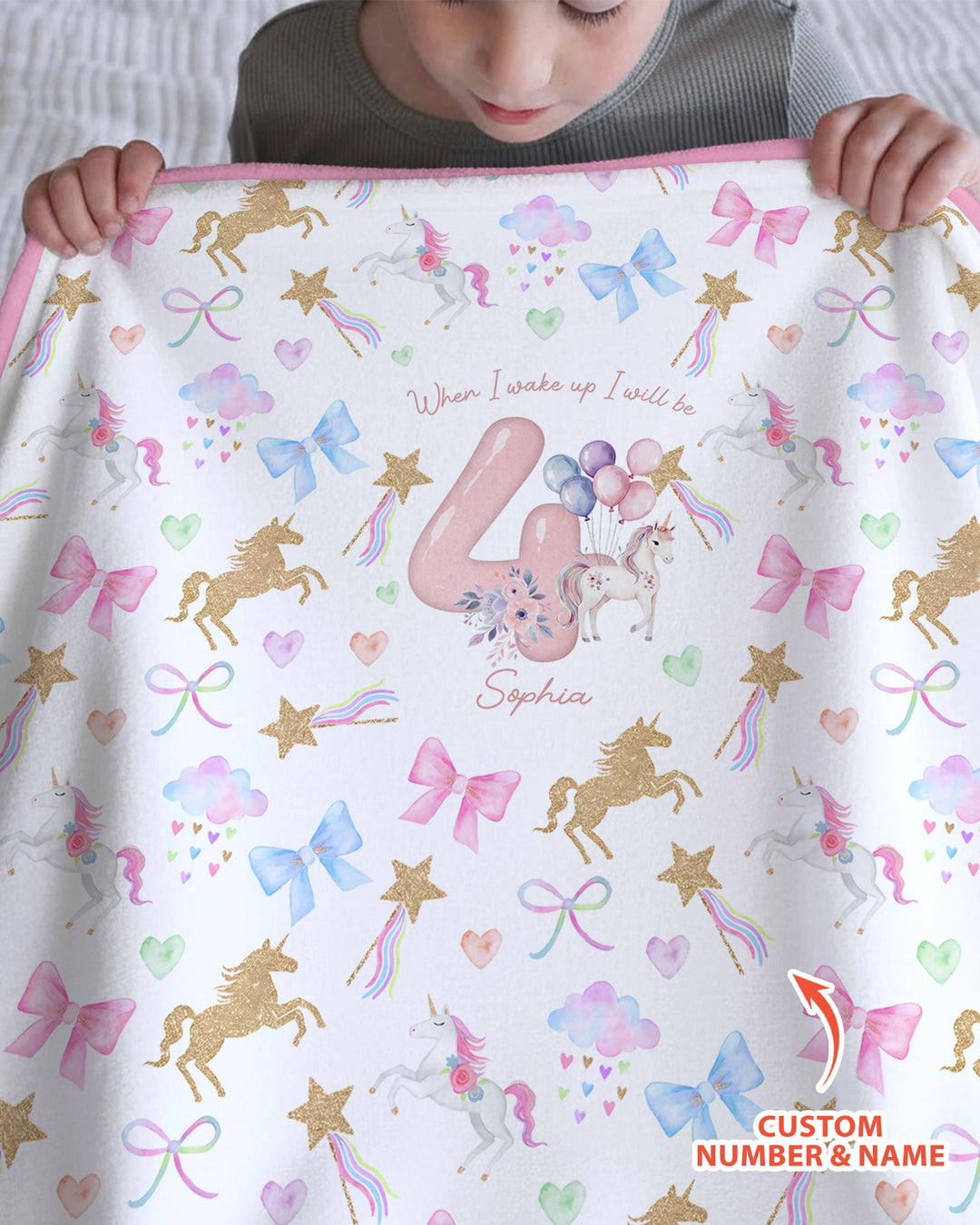 Custom Name When I Wake Up I Will Be Birthday Bamboo Blanket