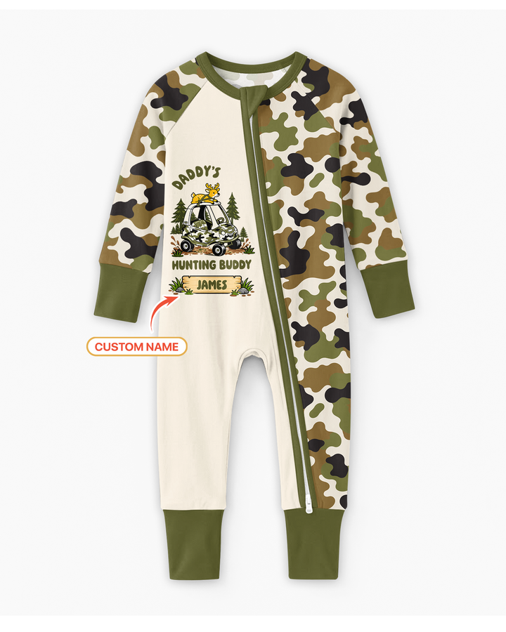 Custom Name Daddy's Hunting Buddy Bamboo Convertible Zippy