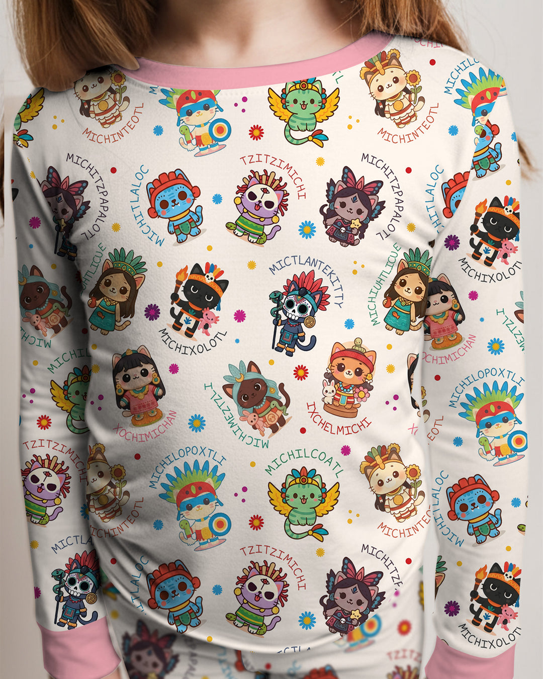 Michi Fiesta Azteca Bamboo Two Piece Long Sleeve Pajama Set