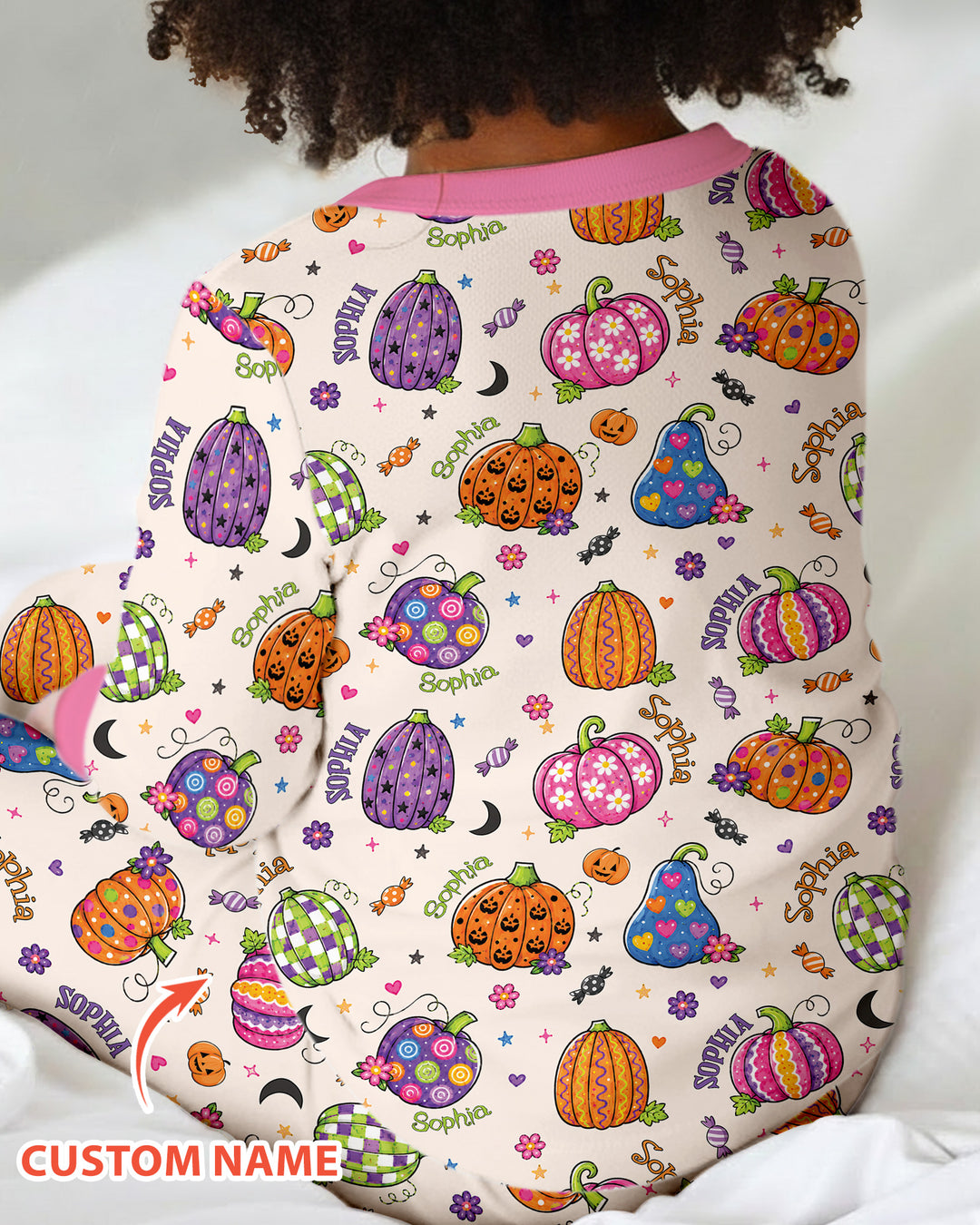 Boo-tiful Pumpkins Bamboo Two Piece Long Sleeve Pajama Set