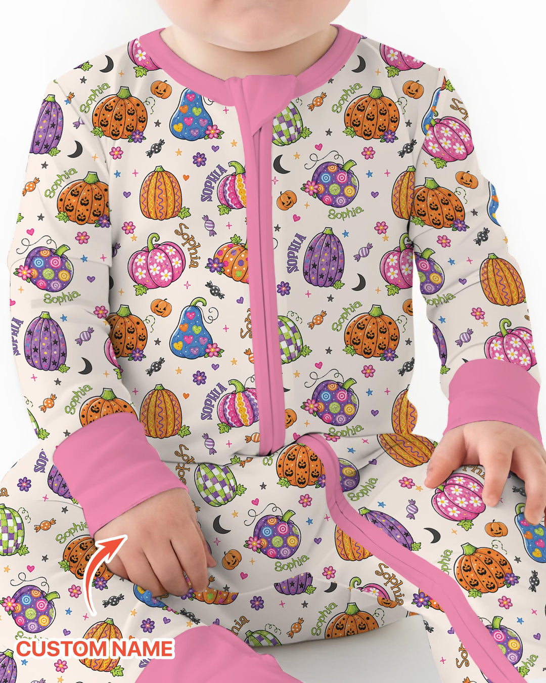 Boo-tiful Pumpkins Bamboo Convertible Zippy
