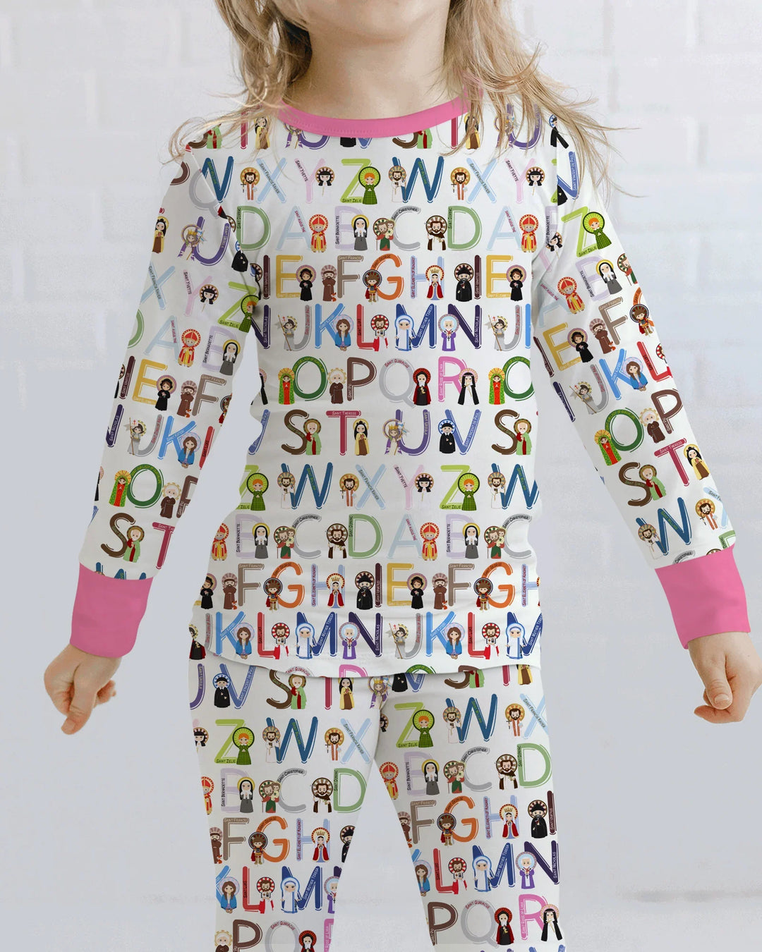 Saint ABCs Bamboo Two Piece Long Sleeve Pajama Set