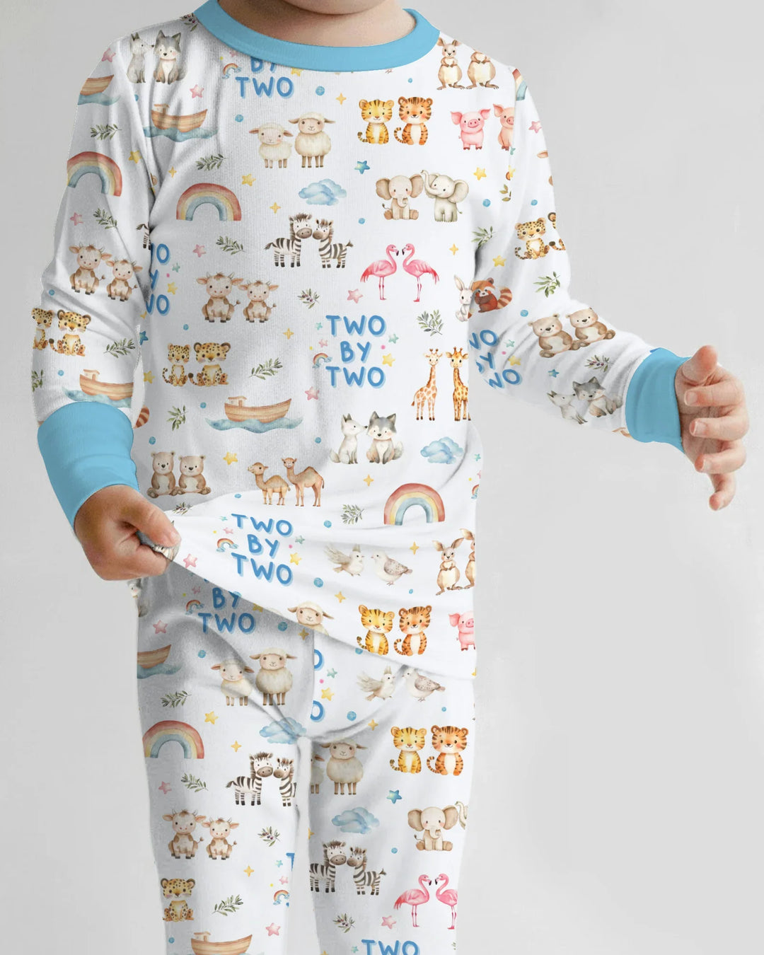 Two By Two Bamboo Two Piece Long Sleeve Pajama Set