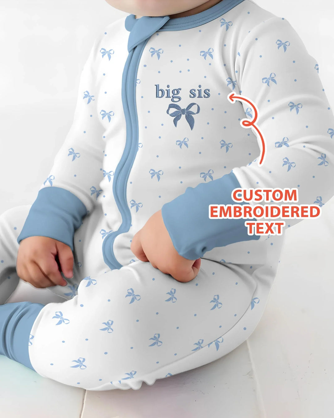 Gerippte Babykleidung mit individuellem Foto - Weich &amp; Skizzenhaft