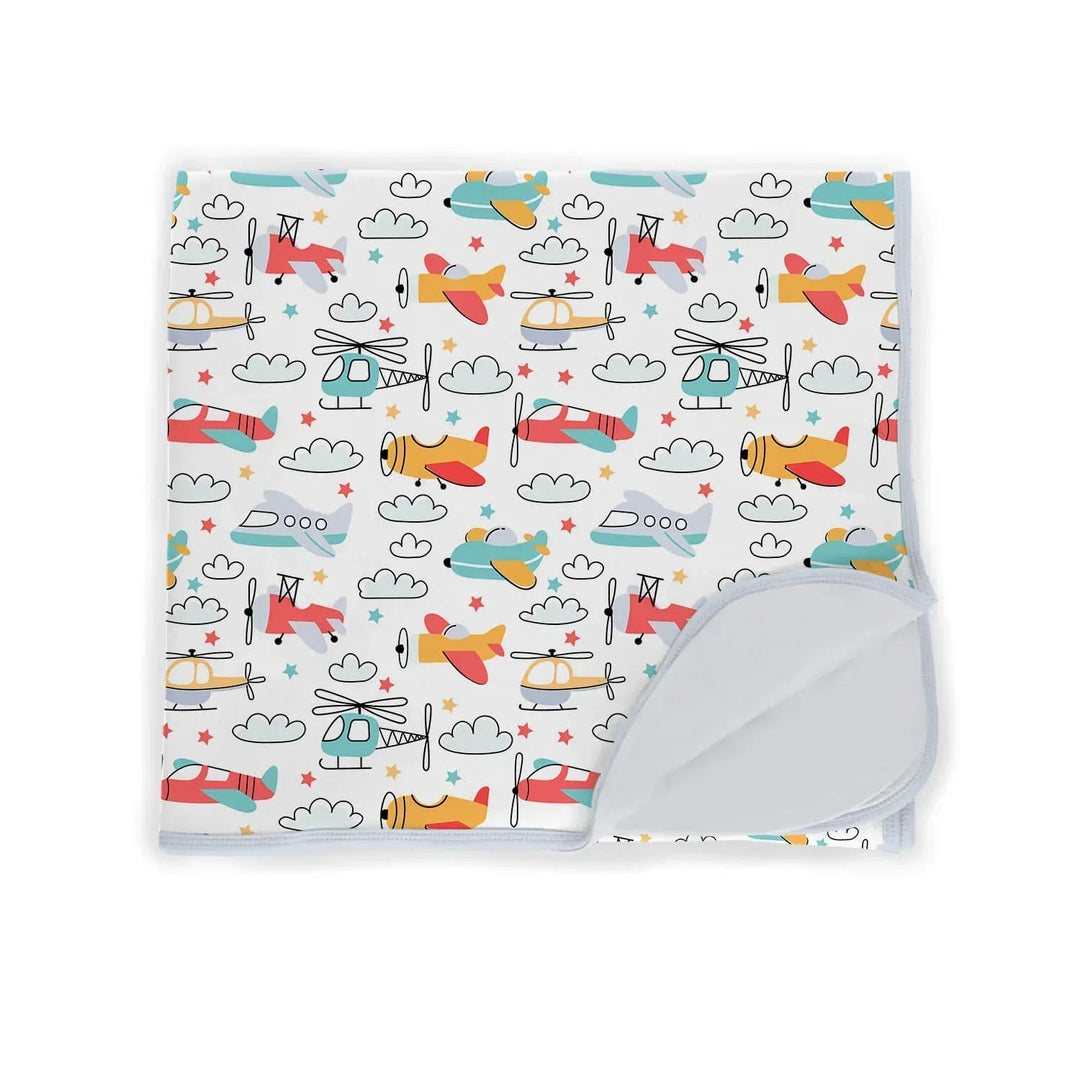 Airplanes and Helicopters Toddler Blanket - Zumbamboo