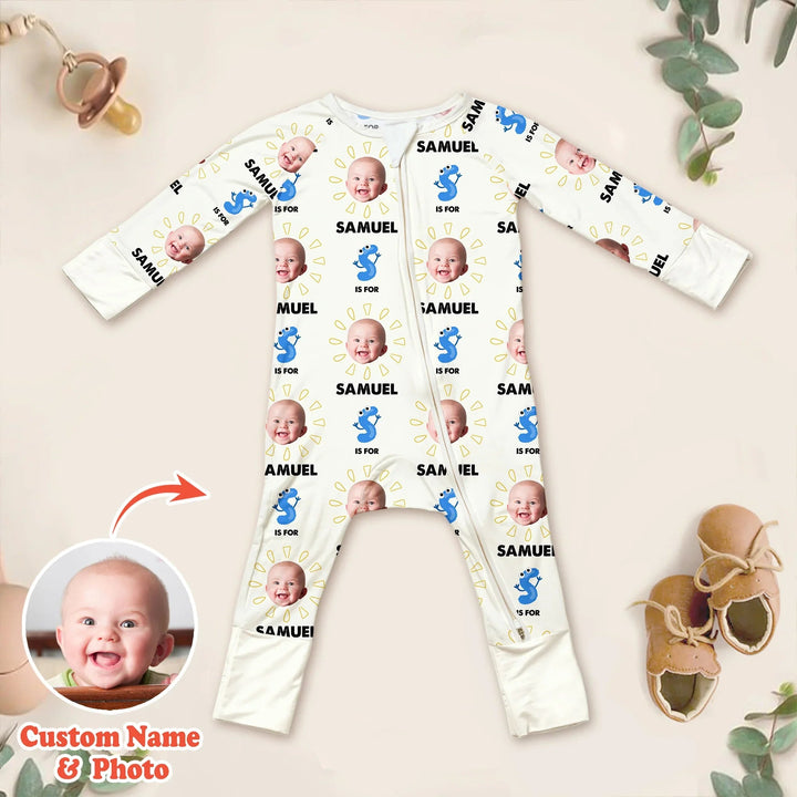 Alphabet Custom Face Baby Convertible Zippy - Zumbamboo