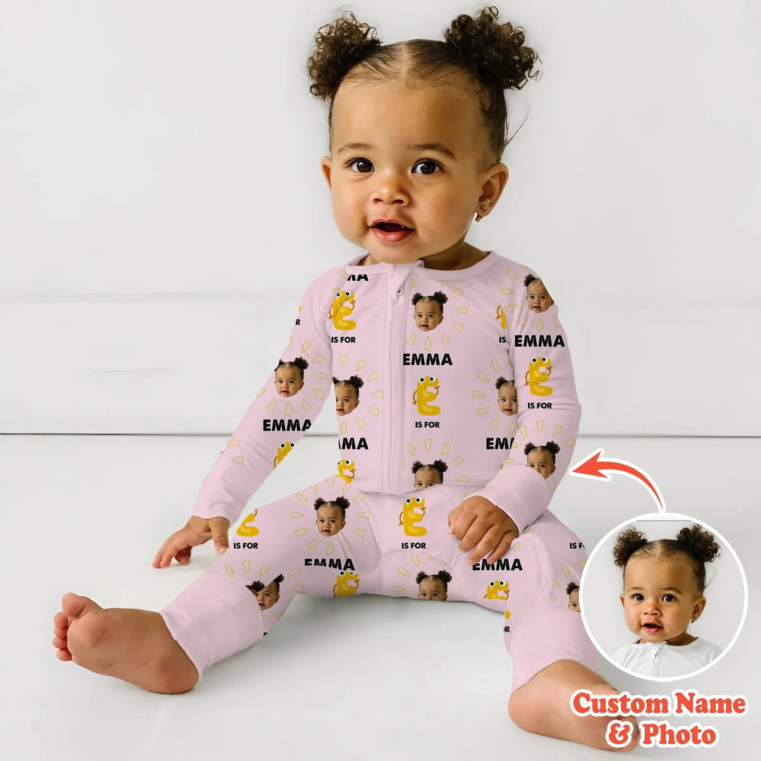 Alphabet Custom Face Baby Convertible Zippy - Zumbamboo