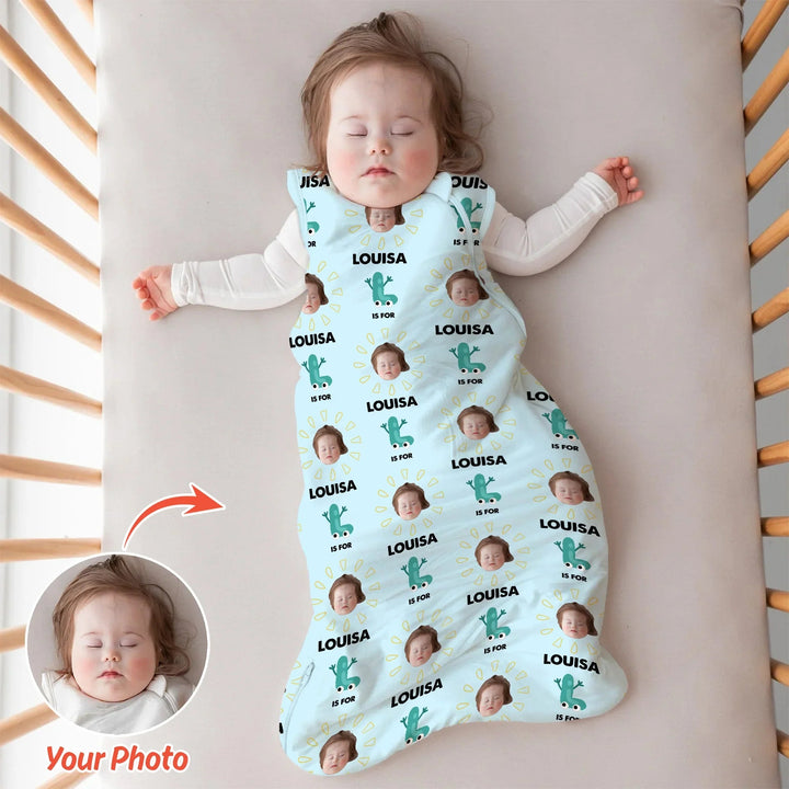 Alphabet Custom Name And Photo Sleep Bag 1.0 TOG - Zumbamboo