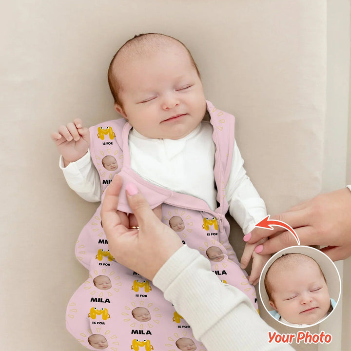 Alphabet Custom Name And Photo Sleep Bag 1.0 TOG - Zumbamboo