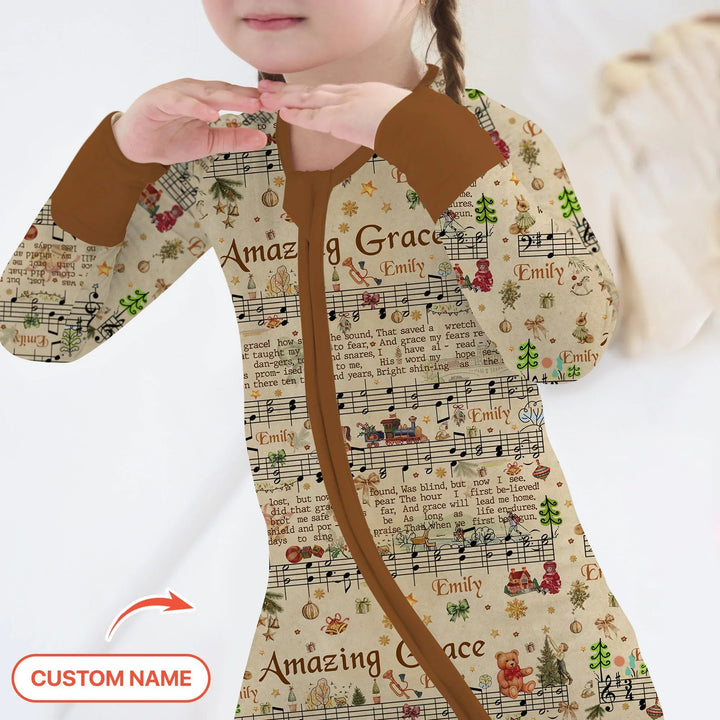 Amazing Grace Custom Name Convertible Zippy - Zumbamboo
