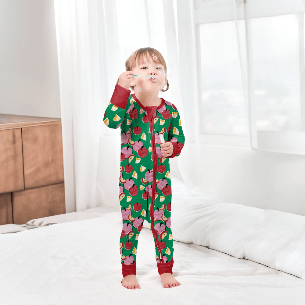 Apple Pie Convertible Zippered Romper - Zumbamboo