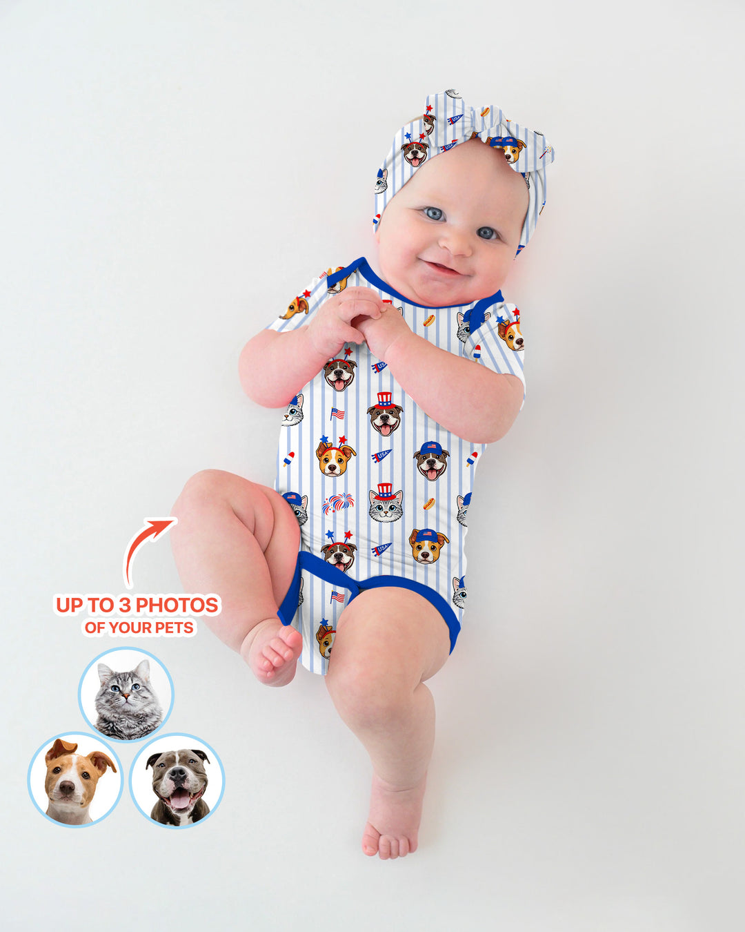 Gerippte Babykleidung mit individuellem Foto - Weich &amp; Skizzenhaft