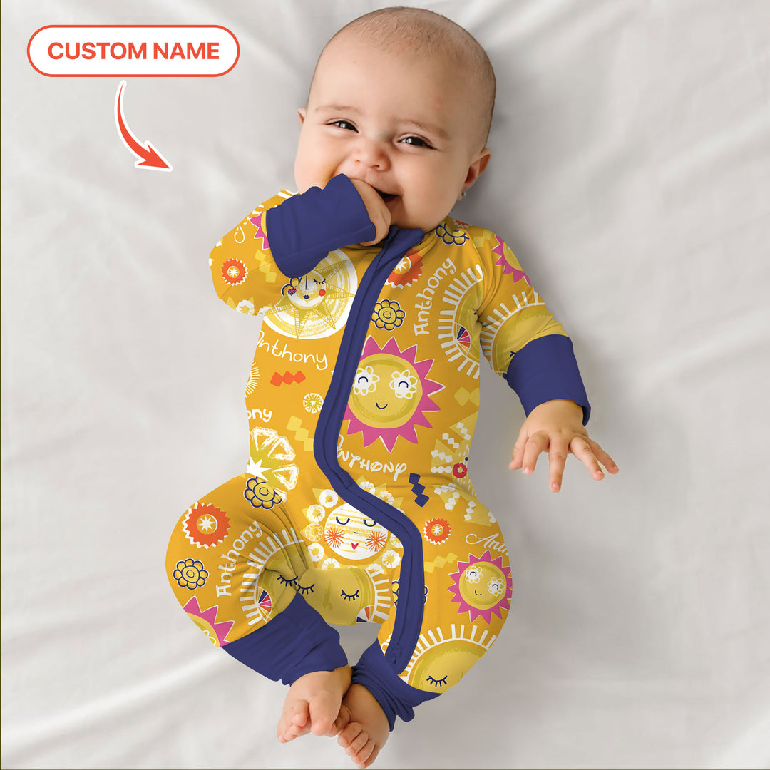 Gerippte Babykleidung mit individuellem Foto - Weich &amp; Skizzenhaft