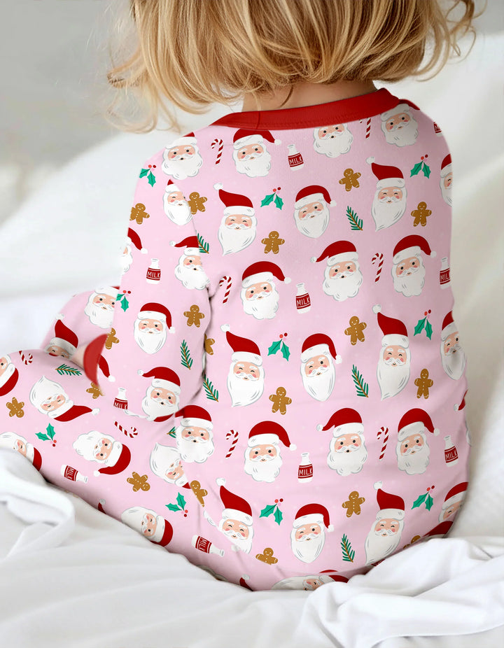 Christmas Sweet Santa Two Piece Long Sleeve Pajama Set