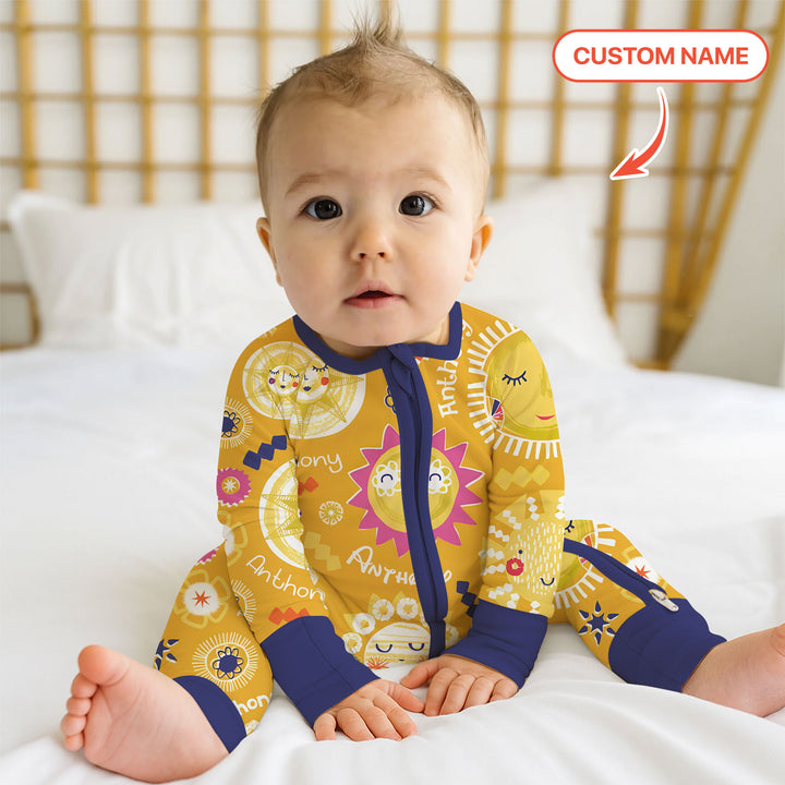 Gerippte Babykleidung mit individuellem Foto - Weich &amp; Skizzenhaft