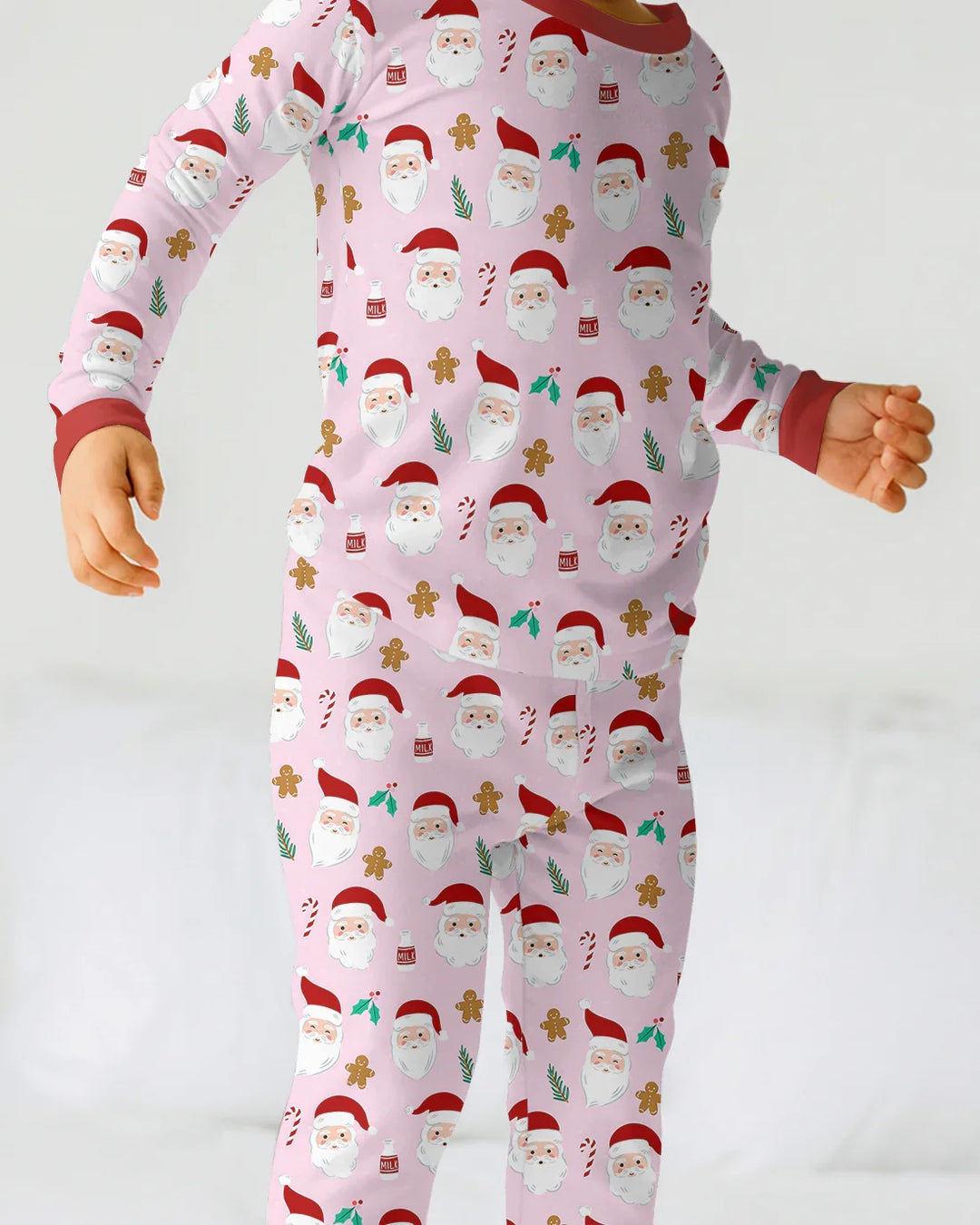 Christmas Sweet Santa Two Piece Long Sleeve Pajama Set