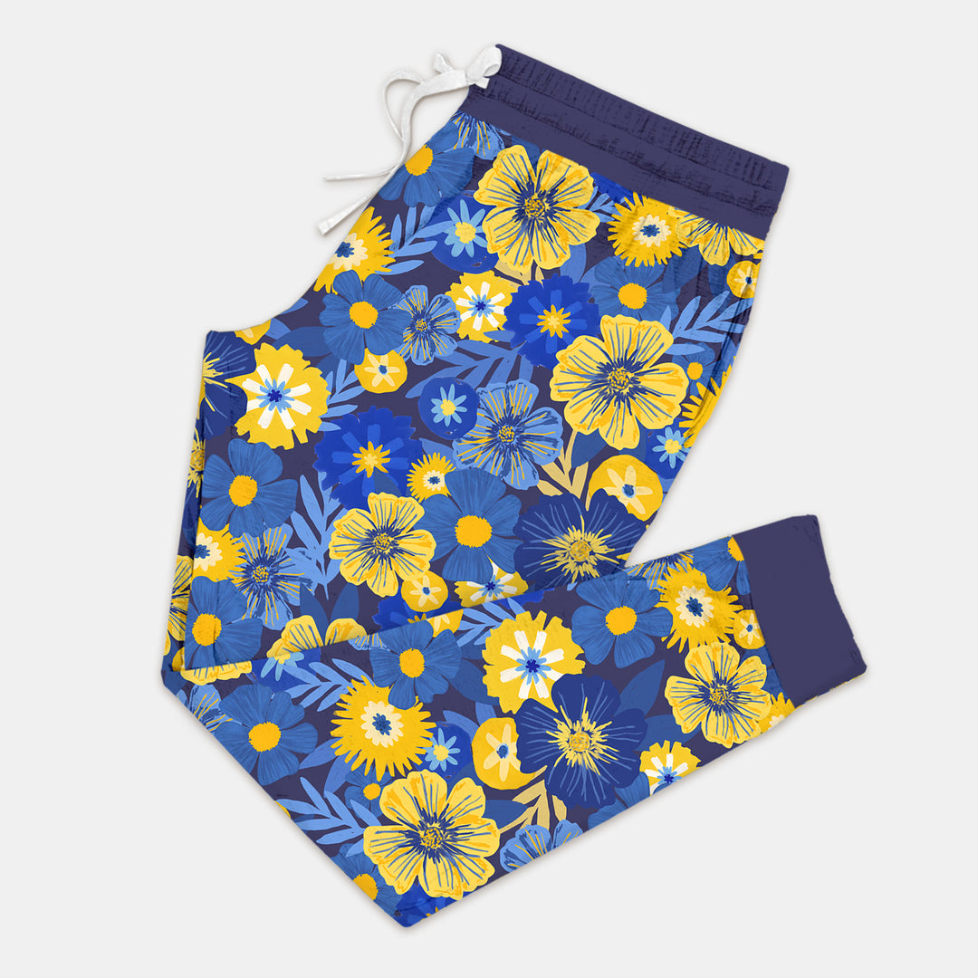 Hanukkah Little Flowers Women Pajama Set , Hanukkah Little Flowers Women Pajama Set - Only Shirt / S