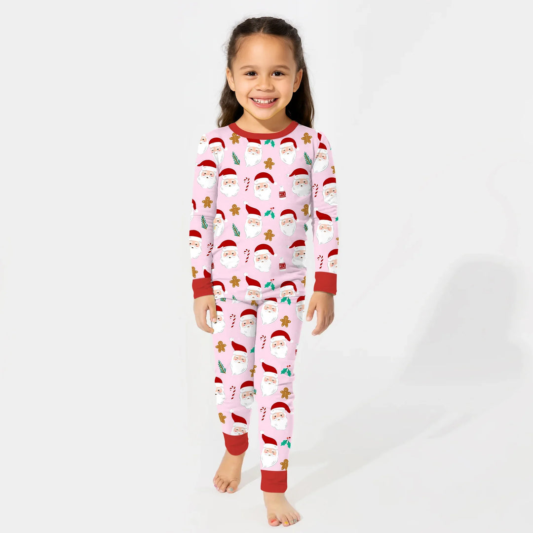 Christmas Sweet Santa Two Piece Long Sleeve Pajama Set