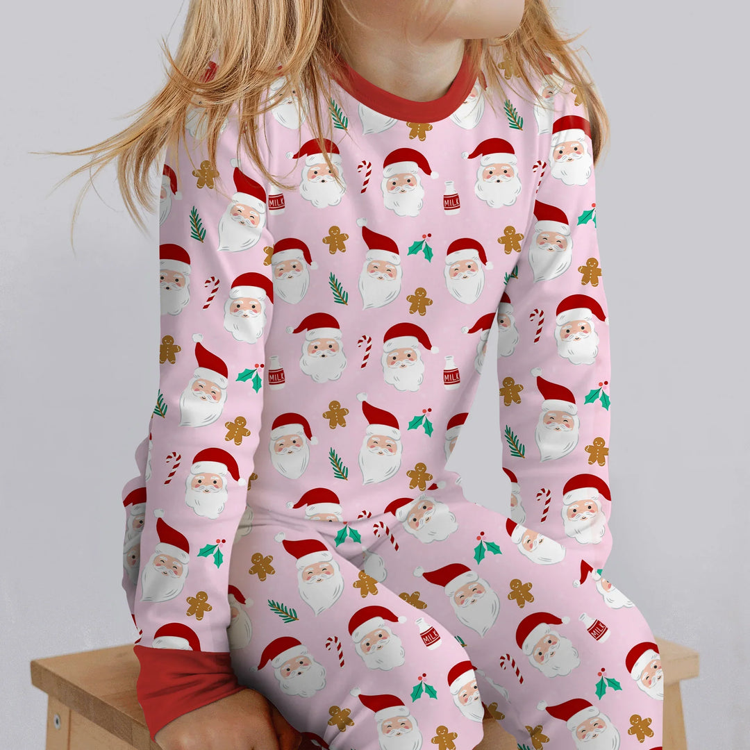 Christmas Sweet Santa Two Piece Long Sleeve Pajama Set
