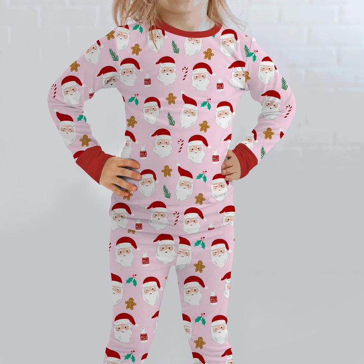 Christmas Sweet Santa Two Piece Long Sleeve Pajama Set