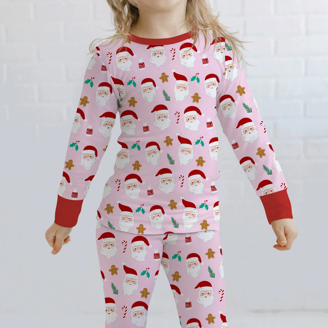 Christmas Sweet Santa Two Piece Long Sleeve Pajama Set