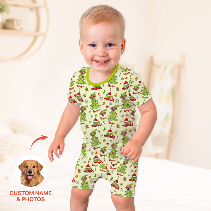 Zweiteiliges Pyjama-Set mit kurzen Ärmeln und Shorts im Sommer-Design