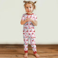 Christmas Sweet Santa Bamboo Two Piece Short Sleeve Pajama Set